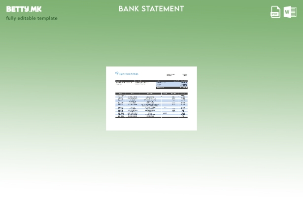 модерен стил Вануату Алпен Барух шаблон за извод од банка